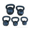high quality black painted cast iron kettlebell